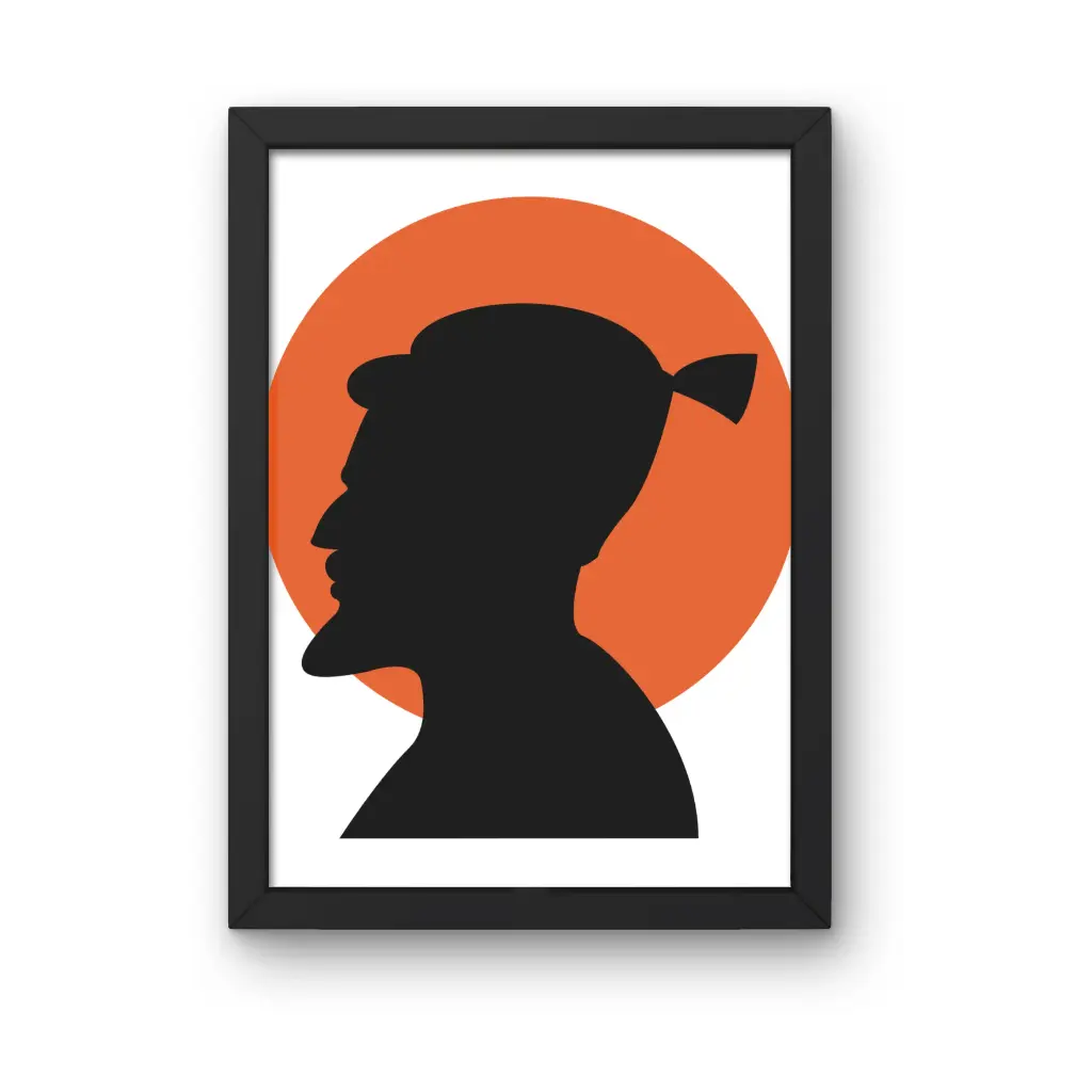 Chhatrapati shivaji  12×18 fram poster
