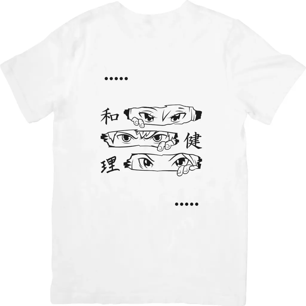 Anime half t-shirt