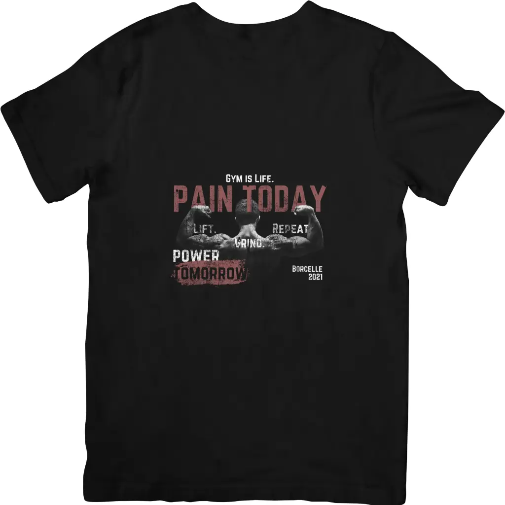 For gym boy half t-shirt black