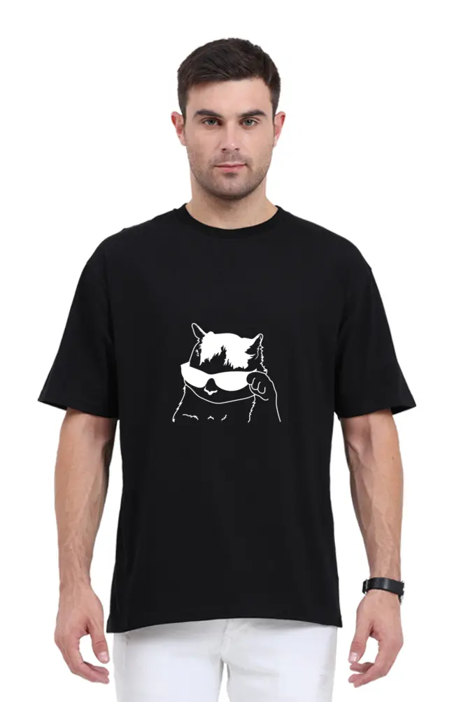 "Smart cat" oversized t-shirt