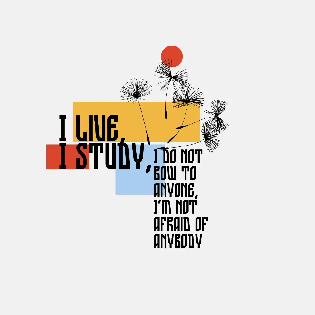 "I live i study" unisex hoddie