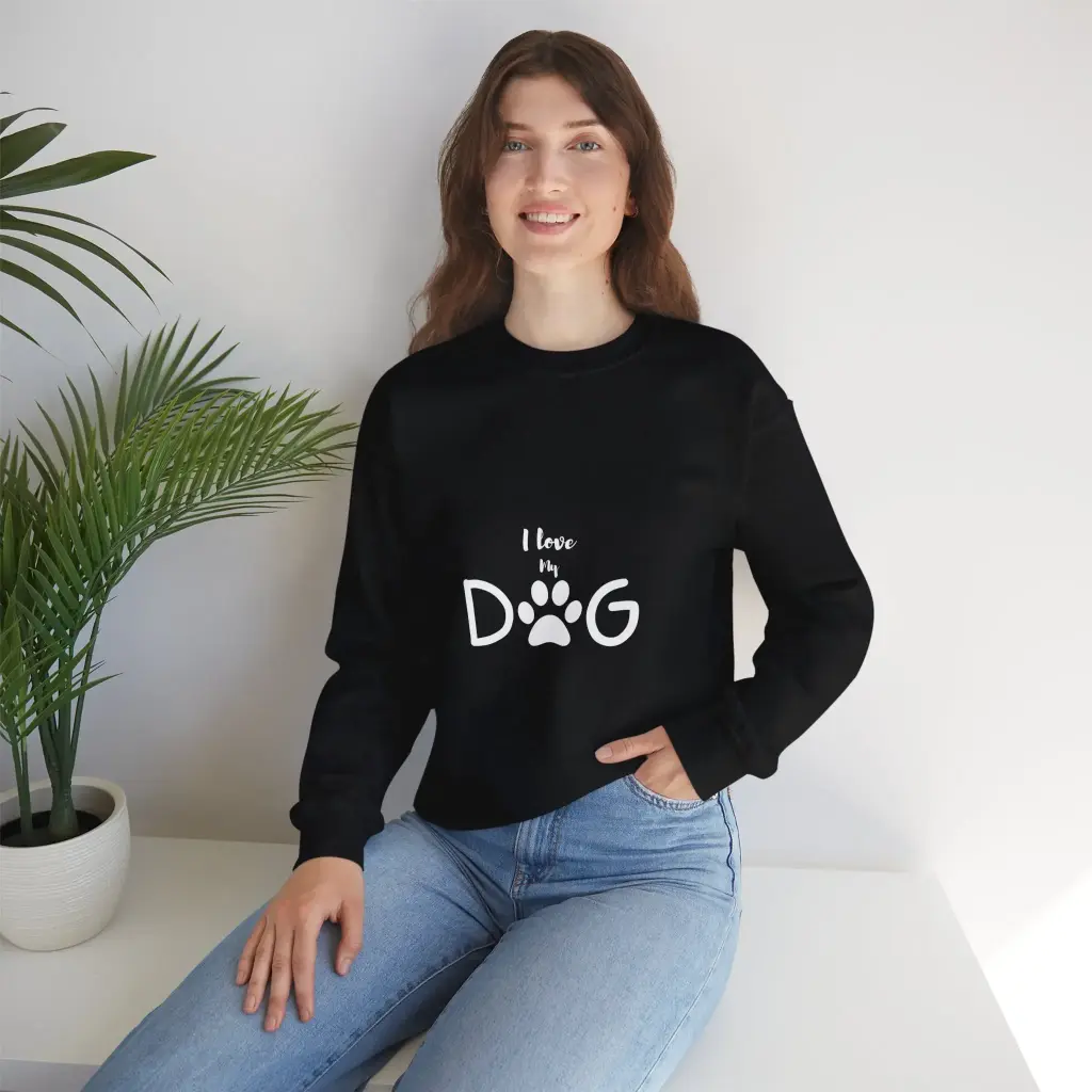 Cozy Canine Crewneck – Unisex Dog Design Sweatshirt
