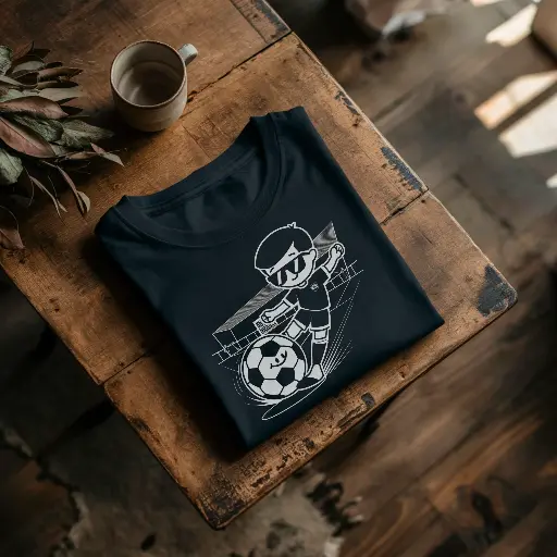 Men's Full Sleeve Goal Print T-Shirt