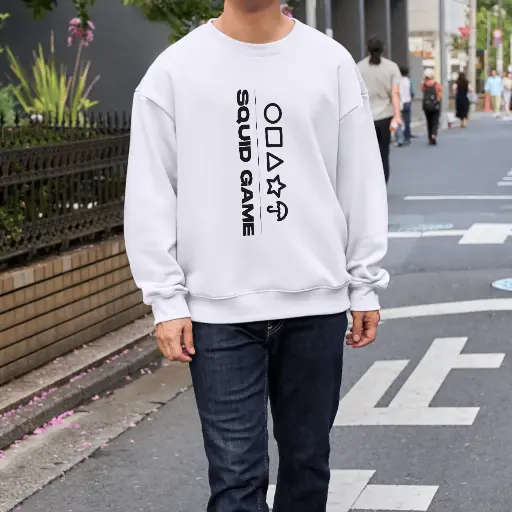 Squid game sweatshirt white