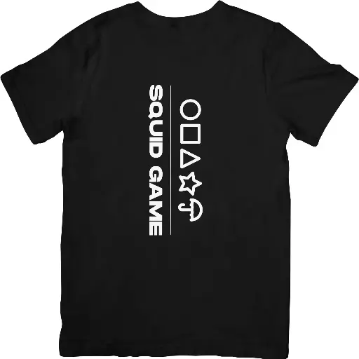 Squid game 2 half t-shirt black