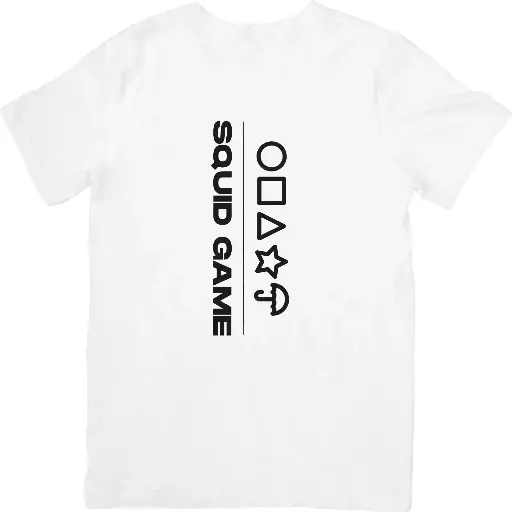 Squid game 2 half t-shirt white