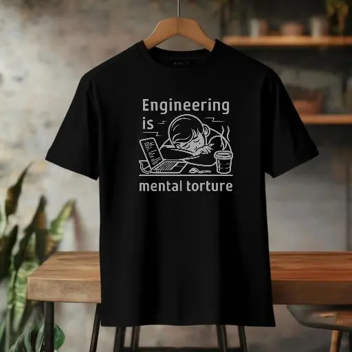 Engineering is Mental Torture – Classic Crew T-Shirt for Men